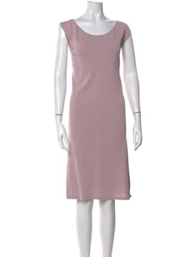 Pre-owned Escada Sport Scoop Neck Knee-length Dress In Purple