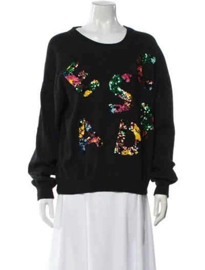 Pre-owned Escada Sport Scoop Neck Sweater In Black