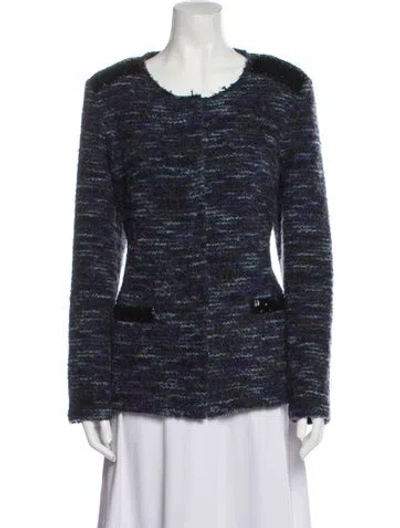 Pre-owned Escada Sport Scoop Neck Sweater In Blue