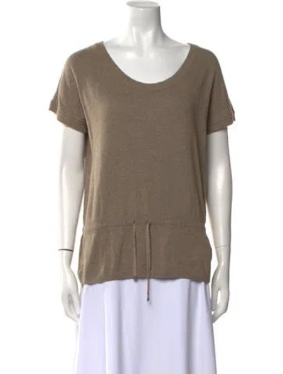 Pre-owned Escada Sport Scoop Neck Sweater In Neutral