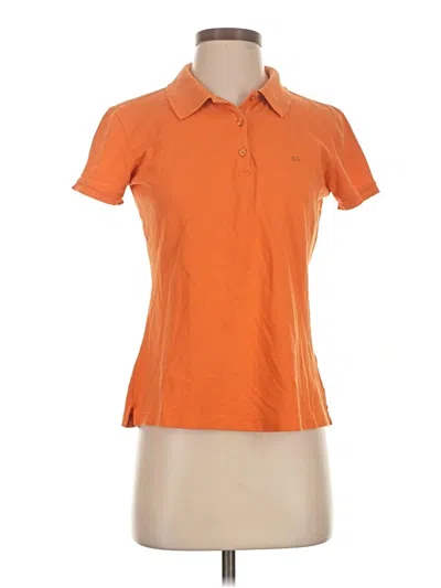 Pre-owned Escada Sport Short Sleeve Polo Shirt In Orange