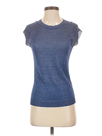 Pre-owned Escada Sport Short Sleeve Turtleneck In Blue