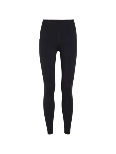 Escada Sport Side-pocket Full-length Leggings In Blue