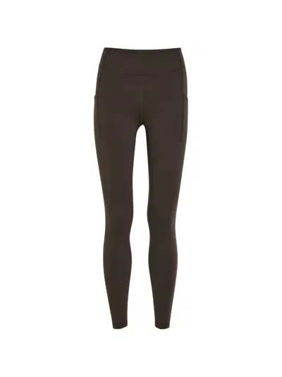 Escada Sport Side-pocket Leggings In Brown