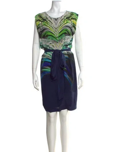 Pre-owned Escada Sport Silk Knee-length Dress In Multi