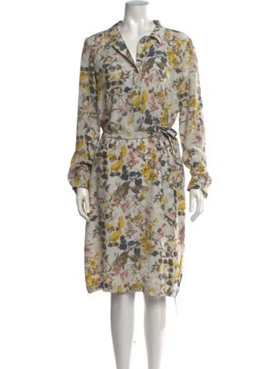 Pre-owned Escada Sport Silk Knee-length Dress In Neutrals