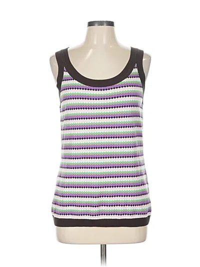 Pre-owned Escada Sport Sleeveless Top Purple Scoop Neck Tops