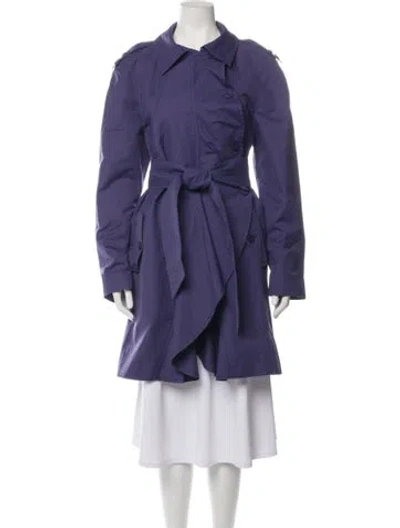 Pre-owned Escada Sport Trench Coat In Blue