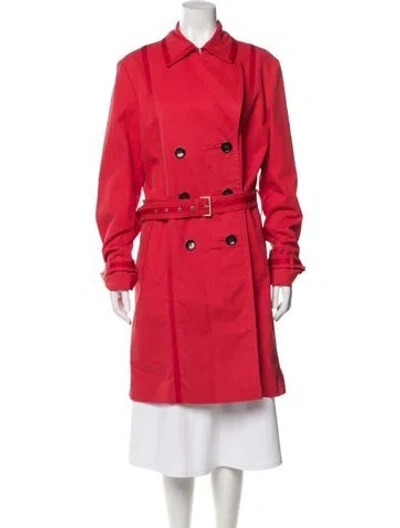 Pre-owned Escada Sport Trench Coat In Red