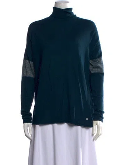 Pre-owned Escada Sport Turtleneck Sweater In Blue