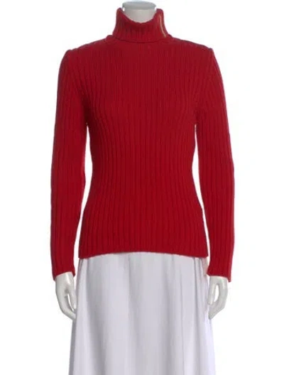Pre-owned Escada Sport Turtleneck Sweater In Red
