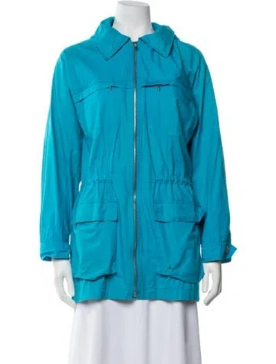 Pre-owned Escada Sport Vintage 1990's Utility Jacket In Blue