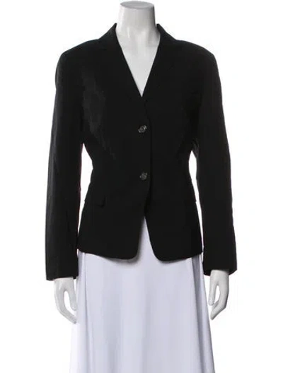 Pre-owned Escada Sport Virgin Wool Blazer In Black