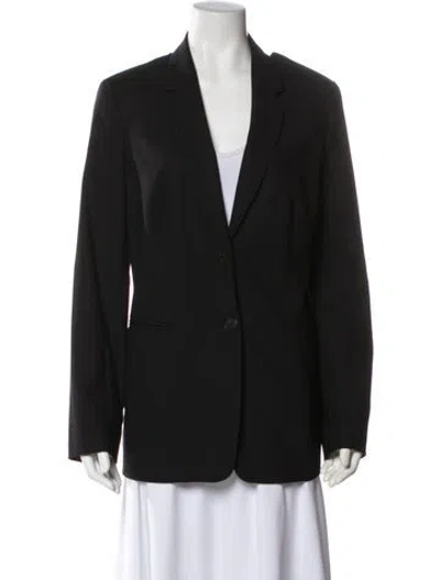 Pre-owned Escada Sport Virgin Wool Blazer In Black