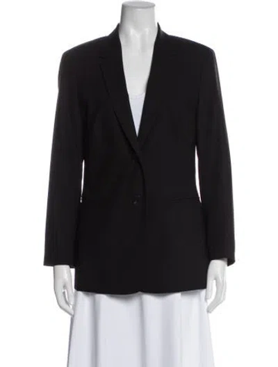 Pre-owned Escada Sport Virgin Wool Blazer In Black