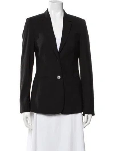 Pre-owned Escada Sport Virgin Wool Blazer In Black