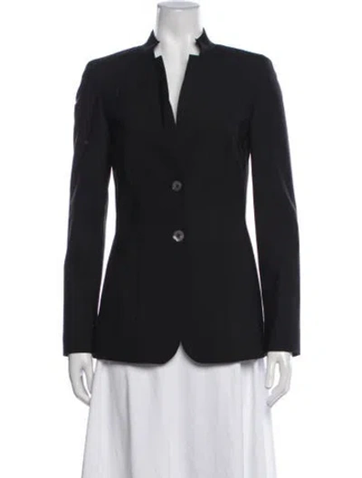 Pre-owned Escada Sport Virgin Wool Blazer In Black