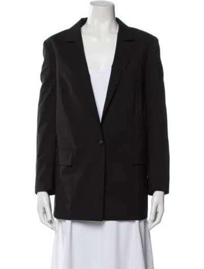 Pre-owned Escada Sport Virgin Wool Blazer In Gray
