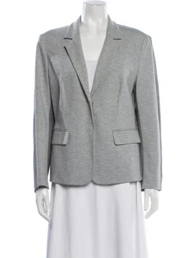 Pre-owned Escada Sport Virgin Wool Blazer In Gray