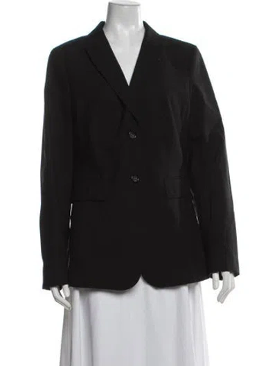 Pre-owned Escada Sport Virgin Wool Blazer W/ Tags In Black