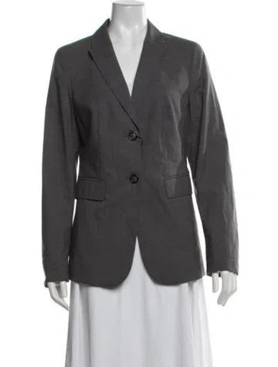 Pre-owned Escada Sport Virgin Wool Blazer W/ Tags In Grey