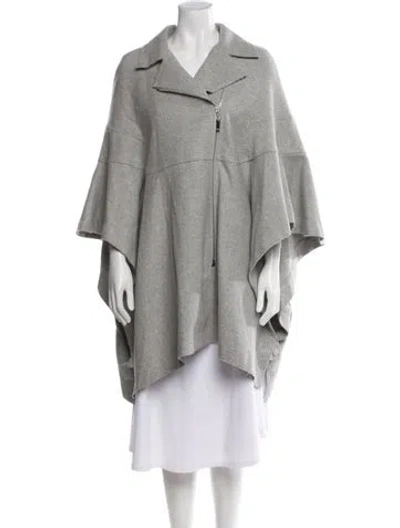 Pre-owned Escada Sport Virgin Wool Coat In Gray