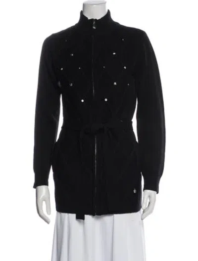 Pre-owned Escada Sport Virgin Wool Evening Jacket In Black