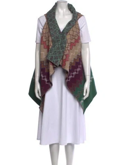 Pre-owned Escada Sport Virgin Wool Patterned Sweater In Multi