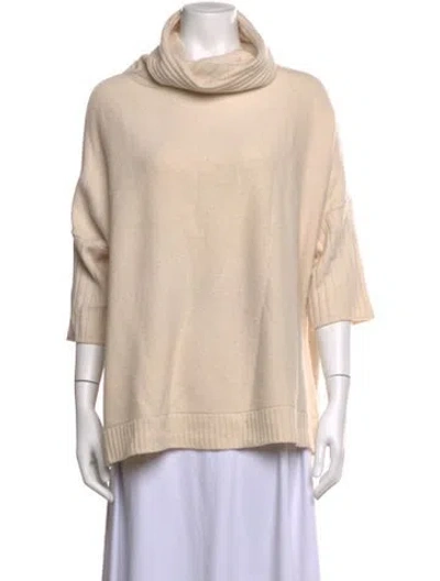Pre-owned Escada Sport Virgin Wool Turtleneck Sweater In Neutrals