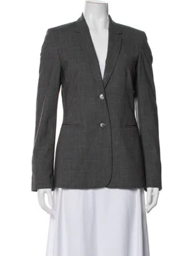 Pre-owned Escada Sport Virgin Wool Tweed Pattern In Gray