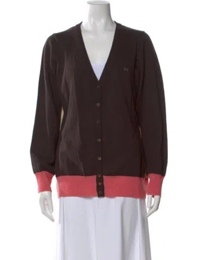 Pre-owned Escada Sport Virgin Wool V-neck Sweater W/ Tags