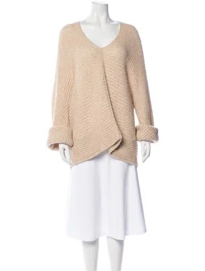 Pre-owned Escada Sport V-neck Sweater In Neutral