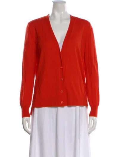 Pre-owned Escada Sport V-neck Sweater In Orange