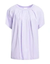 Escada Sport Woman T-shirt Lilac Size Xl Cotton In Purple