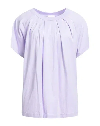 Escada Sport Woman T-shirt Lilac Size Xl Cotton In Purple