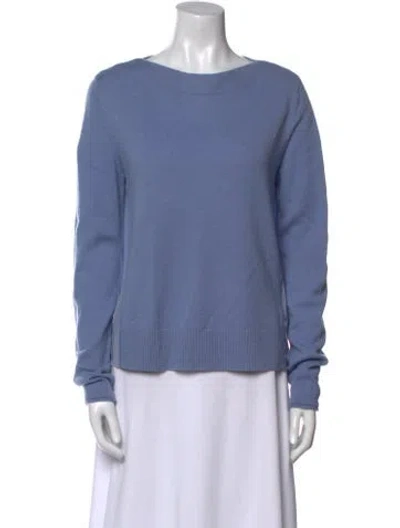 Pre-owned Escada Sport Wool Bateau Neckline Sweater In Blue