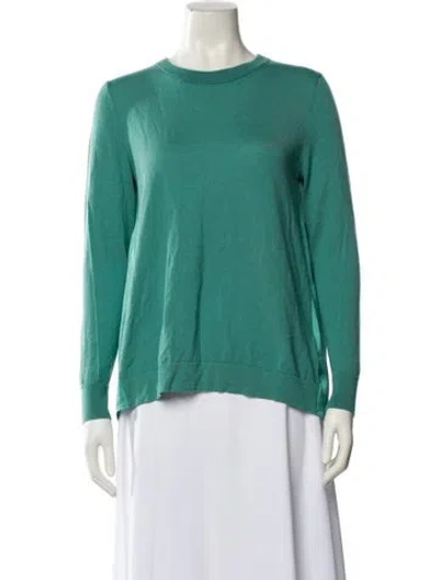 Pre-owned Escada Sport Wool Crew Neck Sweater In Green