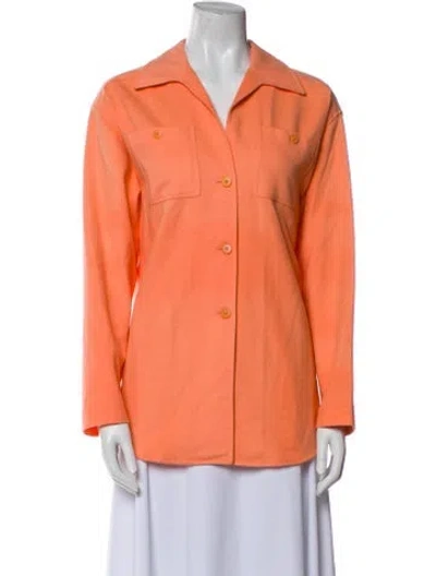 Pre-owned Escada Sport Wool Jacket In Orange