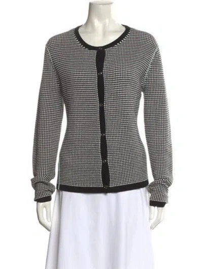 Pre-owned Escada Sport Wool Printed Sweater In Black