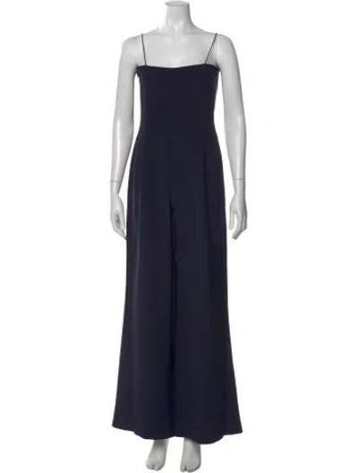 Pre-owned Escada Square Neckline Jumpsuit In Blue