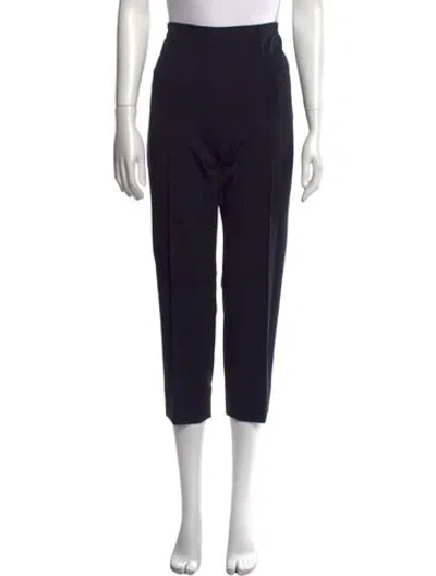 Pre-owned Escada Straight Leg Pants In Black