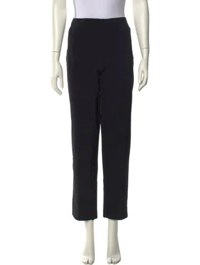Pre-owned Escada Straight Leg Pants In Black