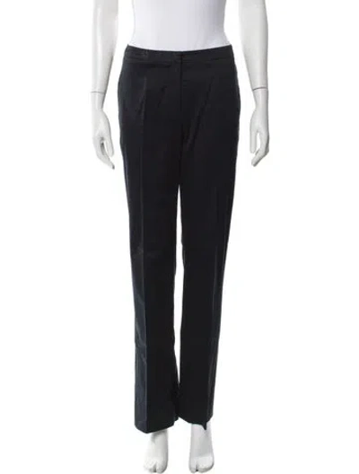 Pre-owned Escada Straight Leg Pants In Black