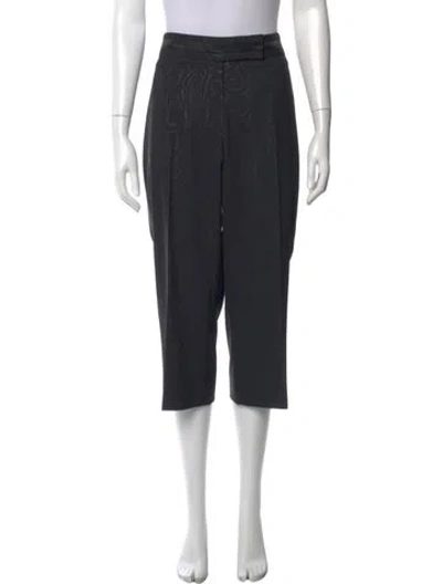 Pre-owned Escada Straight Leg Pants In Black