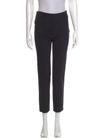 Pre-owned Escada Straight Leg Pants In Black