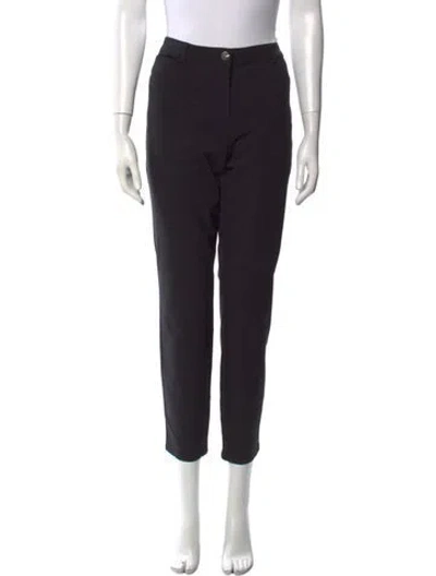 Pre-owned Escada Straight Leg Pants In Black