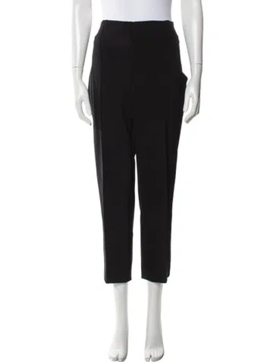 Pre-owned Escada Straight Leg Pants In Black