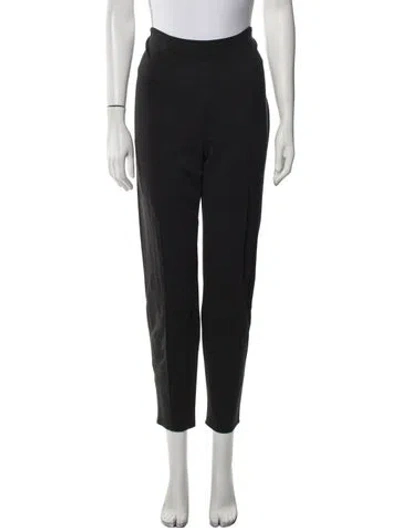 Pre-owned Escada Straight Leg Pants In Black