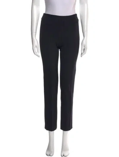 Pre-owned Escada Straight Leg Pants In Black