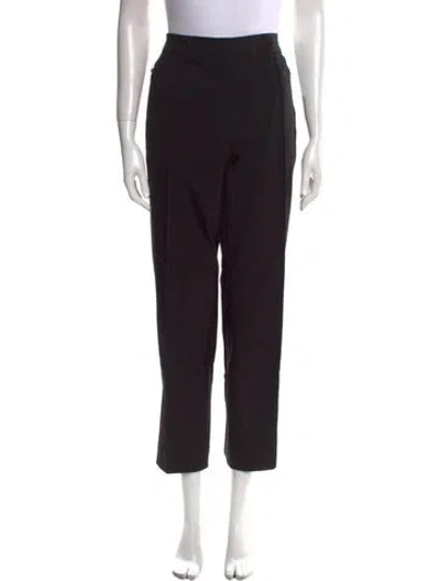 Pre-owned Escada Straight Leg Pants In Black